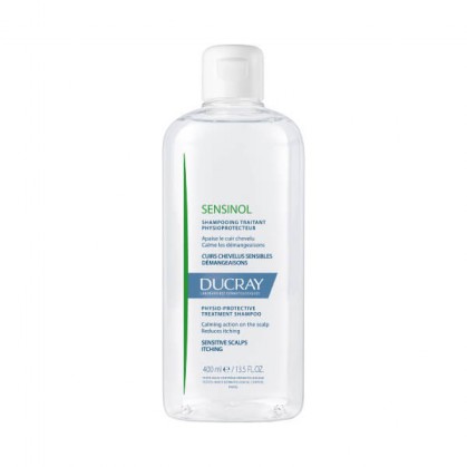 Ducray Sensinol, szampon do włosów, ochrona fizjologiczna, 400 ml
