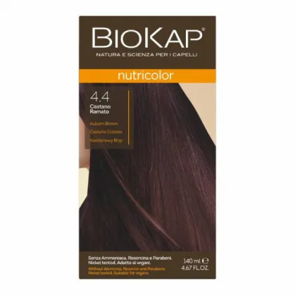 Biokap Nutricolor farba koloryzująca do włosów, 4.4 kasztanowy brąz
