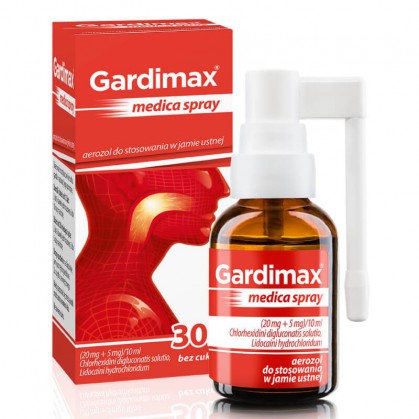 Gardimax Medica (20mg+5mg)/10ml, spray, 30ml