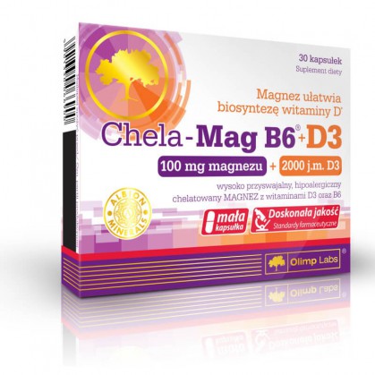 OLIMP, Chela-Mag B6+D3, kapsułki, 30szt.