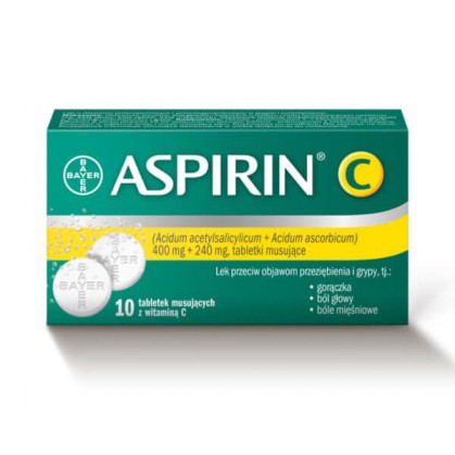 Aspirin C, 10 tabletek musujących (imp)