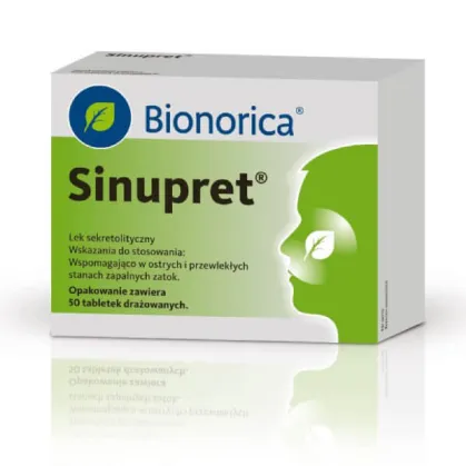 Sinupret, 50 tabletek drażowanych (import równoległy Delpharma)