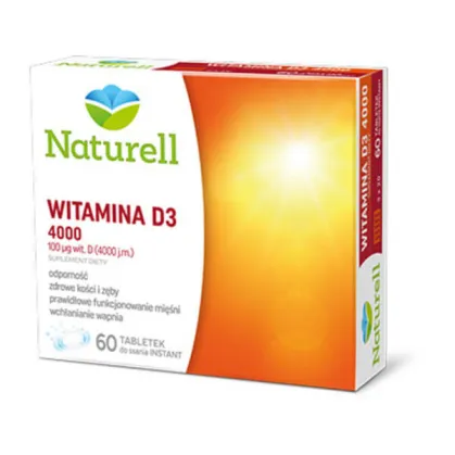 Naturell Witamina D3 4000, 60 tabletek do ssania
