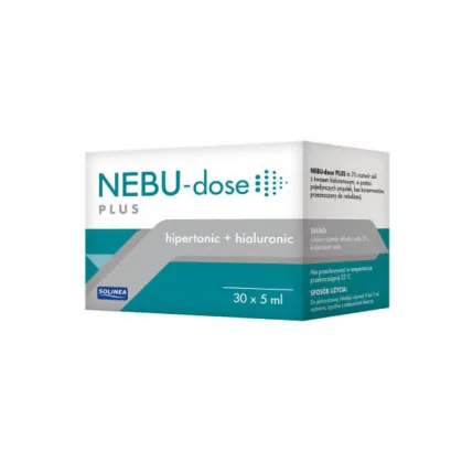 Nebu-Dose Plus, 3% roztwór do nebulizacji z kwasem hialuronowym, 5 ml x 30 ampułek