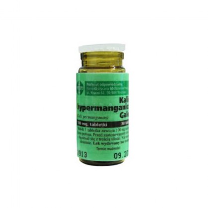 Kalium hypermanganicum 100mg, 30 tabletek