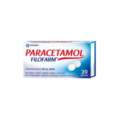 Paracetamol Filofarm 500mg, 20 tabletek