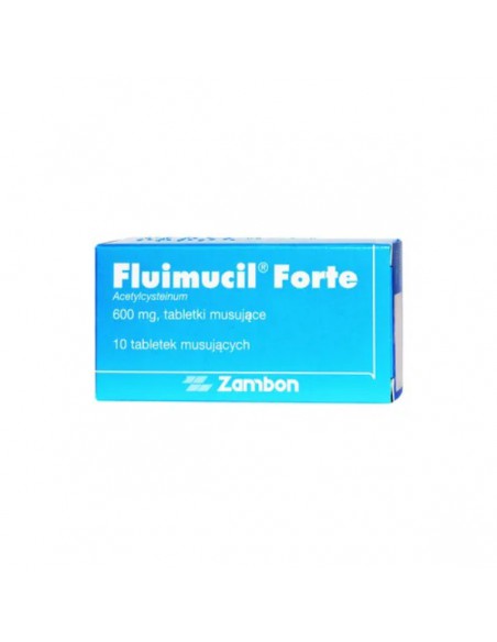 Fluimucil Forte, 600mg tabletki musujące, 10 sztuk