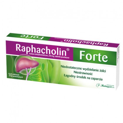 Raphacholin Forte, tabletki powlekane, 10 szt.
