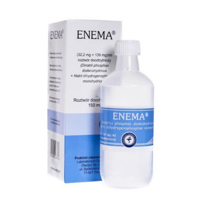 Enema (32,3 mg + 139 mg)/ ml, płyn doodbytniczy, 150 ml