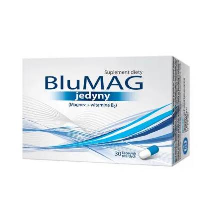 BluMAG Jedyny, magnez + witamina B6, 30 kapsułek twardych