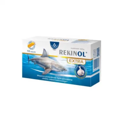 Rekinol Extra, olej z wątroby rekina 72 kapsułki