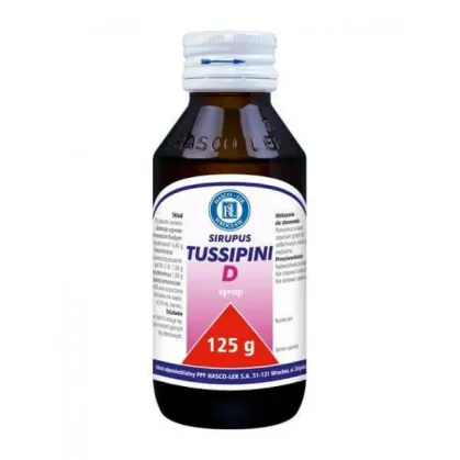 Tussipini D (6,60 g + 1 g + 1 g)/ 100 g, syrop, 125 g