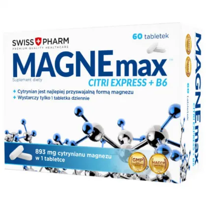MagneMax citri express+B6, 60 tabletek