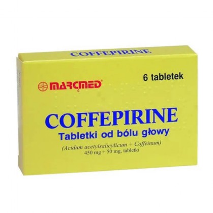 Coffepirine 450 mg + 50 mg, 6 tabletek