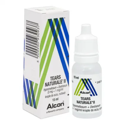 Tears Naturale II (3 mg + 1 mg)/ml, krople do oczu, roztwór, 15 ml