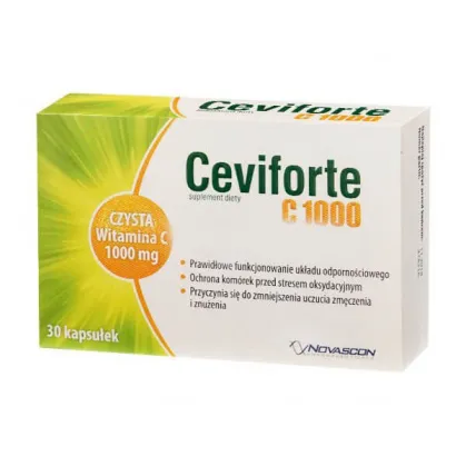 Ceviforte C1000, witamina C 1000 mg, 30 kapsułek