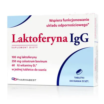 Laktoferyna IgG, tabletki do ssania, 15 sztuk