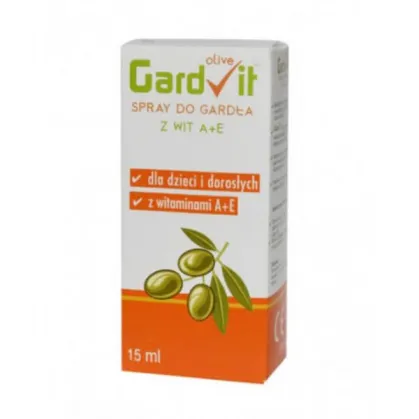GardVit Olive, spray do gardła dla dzieci i dorosłych, 15 ml