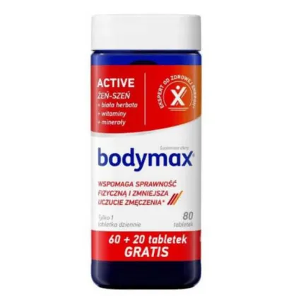 Bodymax Active, 60 tabetek + 20 tabletek gratis