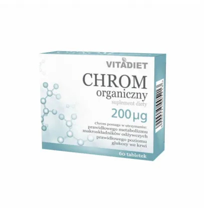 Chrom Organiczny Vitadiet, 60 tabletek