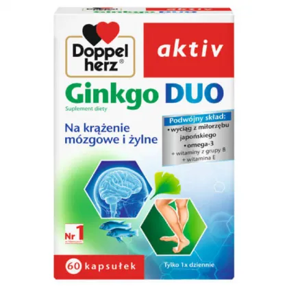 Doppelherz aktiv Ginkgo Duo, 60 kapsułek