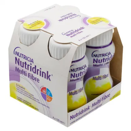 Nutridrink Multi Fibre, preparat odżywczy, smak waniliowy, 4 x 125 ml