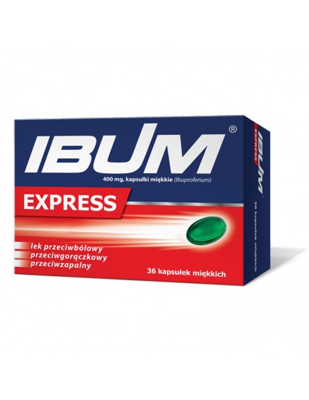 Ibum Express, 400 mg, kapsułki miękkie, 36 szt.