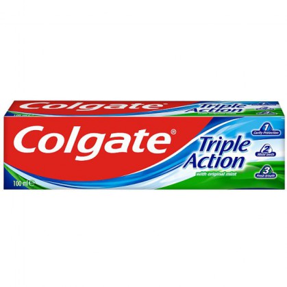 Colgate Triple Action, pasta do zębów, Original Mint, 100 ml