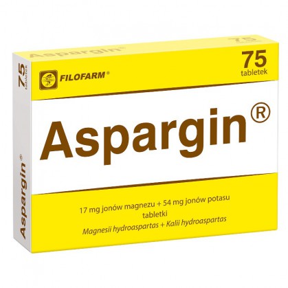 Aspargin, 17 mg + 54 mg, tabletki, 75 szt.