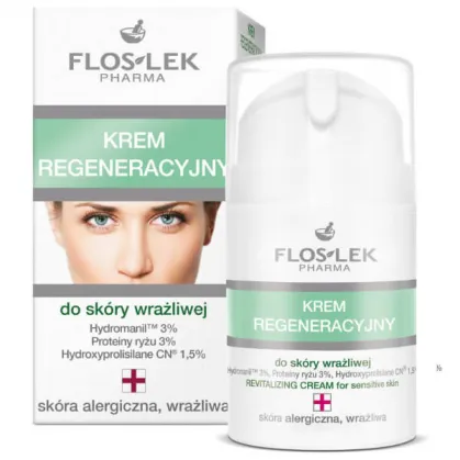 Flos-Lek, Hypoalergiczny krem regenerujący do skóry wrażliwej, 50 ml