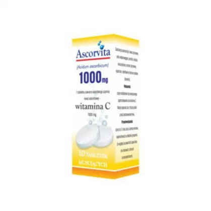 Ascorvita 1000 mg, 10 tabletek musujących