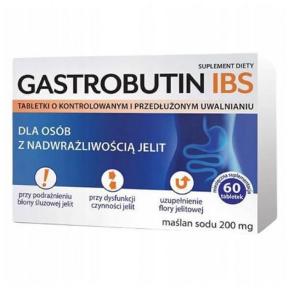 Gastrobutin IBS 0.2g, 60 tabletek