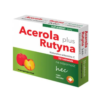 Acerola Plus Rutyna Hec, 50 tabletek