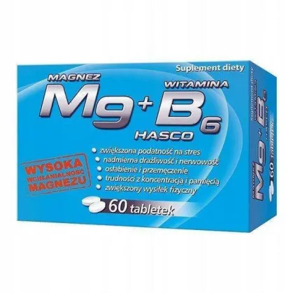 Mg Magnez + witamina B6 Hasco, 60 tabletek