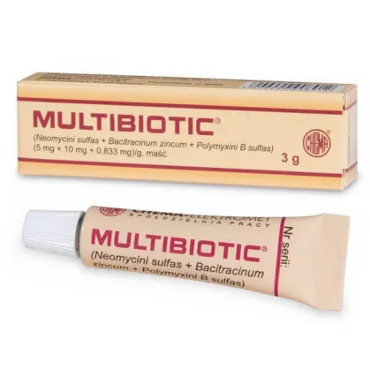 Multibiotic (5 mg + 10mg + 0,833 mg)/g, maść, 3 g