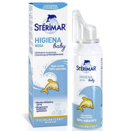 Sterimar Baby Higiena Nosa, spray fizjologiczny do nosa od 0 do 3 lat, 50 ml