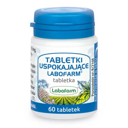 Tabletki uspokajające Labofarm 170 mg + 50 mg + 50 mg + 50 mg, 60 tabletek