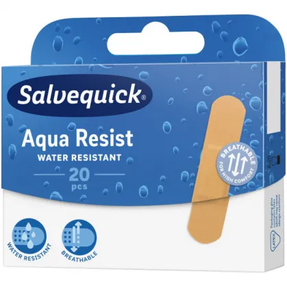 Plastry wodoodporne Salvequick Aqua Resist, 20 sztuk