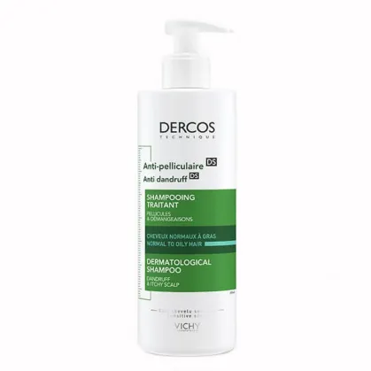 Vichy Dercos Anti Dandruff DS, szampon przeciwłupieżowy, włosy normalne i przetłuszczające się, 390 ml
