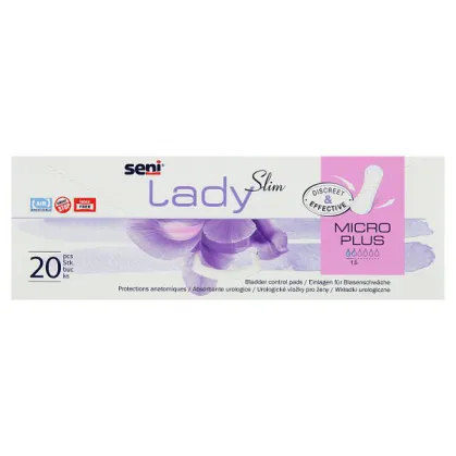 Seni Lady Slim, wkładki urologiczne, Micro Plus, 20 sztuk