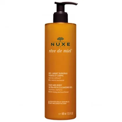 Nuxe Reve de Miel, ultrabogaty żel do mycia twarzy i ciała, 400 ml