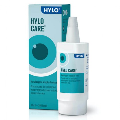Hylo Care, nawilżające krople do oczu, 10 ml
