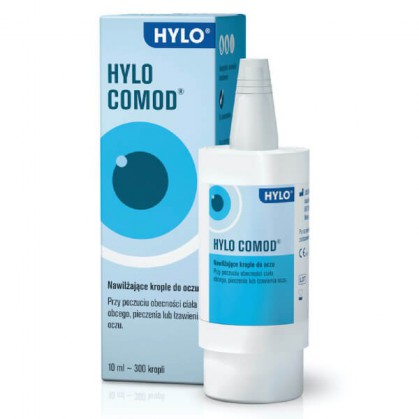 Hylo-Comod, Nawilżające krople do oczu, 10 ml