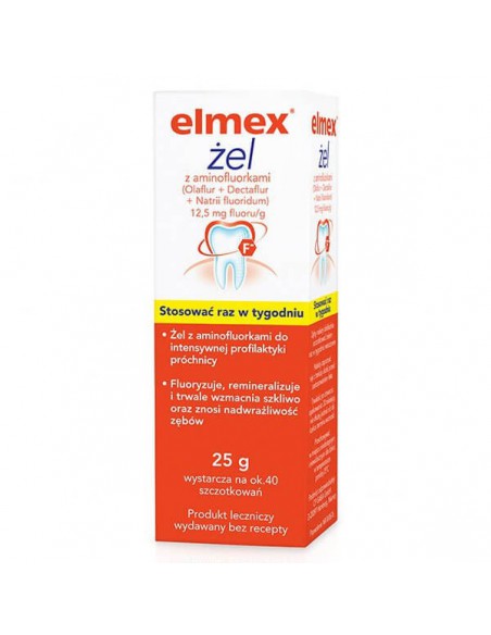 Elmex żel do zębów, 12,5 mg, 25 g