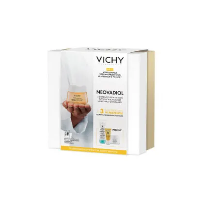 Zestaw Vichy Neovadiol Peri-Menopause, krem na dzień, 50 ml + demakijaż 3w1, 100 ml + serum, 5 ml + krem na noc, 15 ml