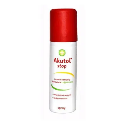 Akutol Stop, Preparat tamujący krwawienie z alginianami, spray, 60ml