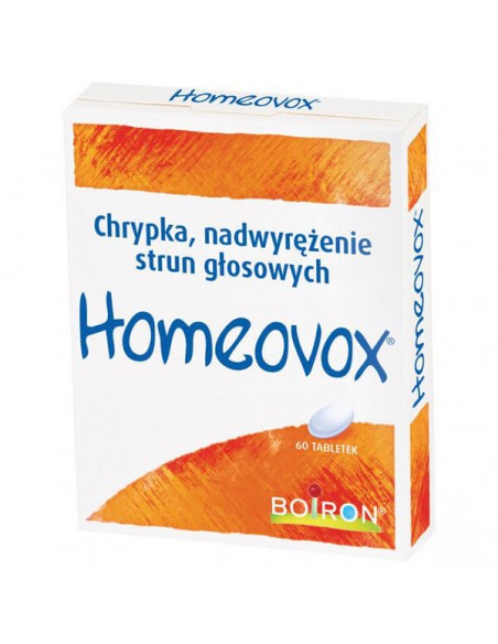 Boiron Homeovox, na struny głosowe, 60 tabletek