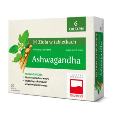 Ashwagandha Colfarm, 60 tabletek powlekanych