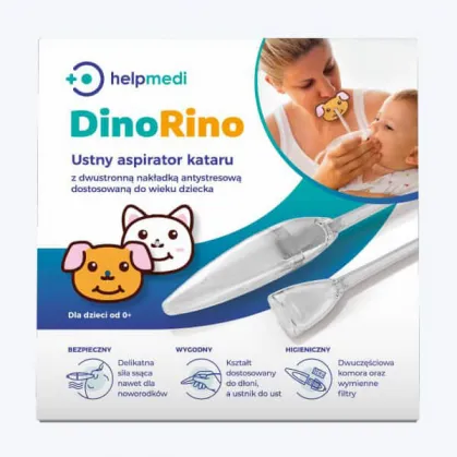 HelpMedi DinoRino, ustny aspirator kataru, od urodzenia
