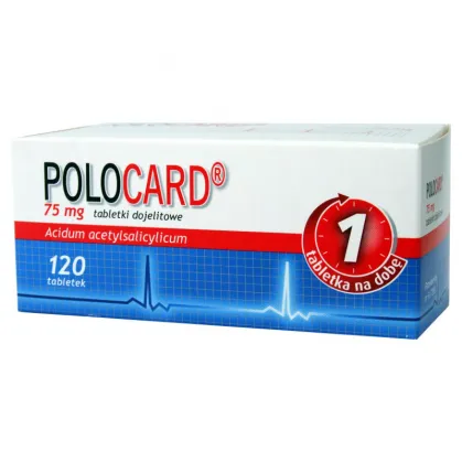Polocard 75 mg, tabletki dojelitowe, 120 szt.